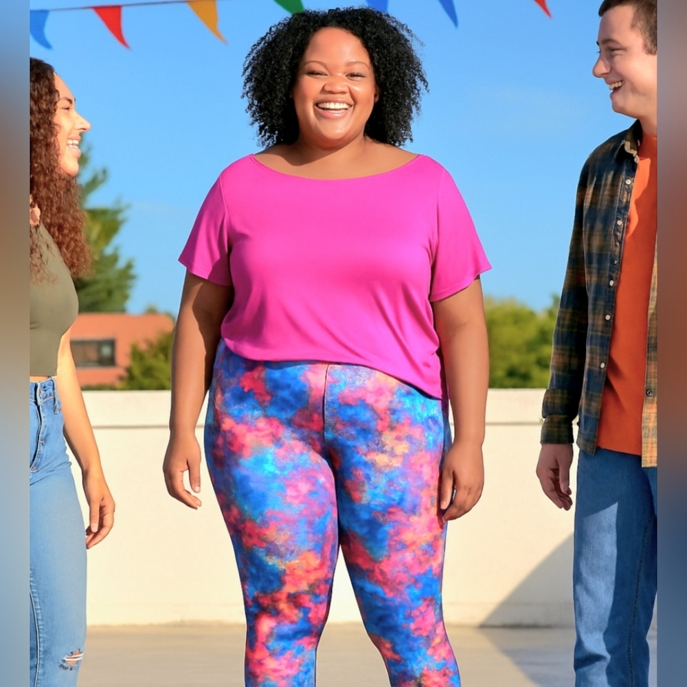 Colorful Floral Harem Pants